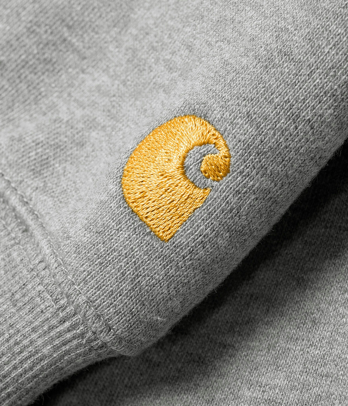 Carhartt Hoodie Chase Grey Heather / Gold 3