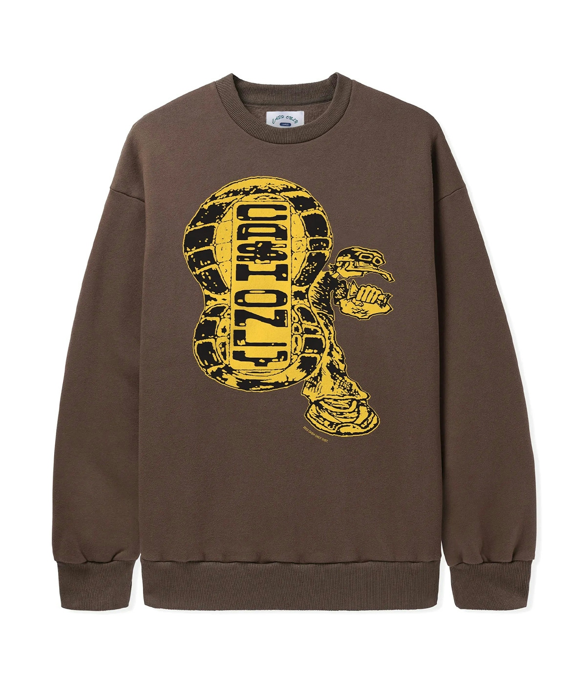 Cash Only Sweater Stomp Crewneck Brown 1