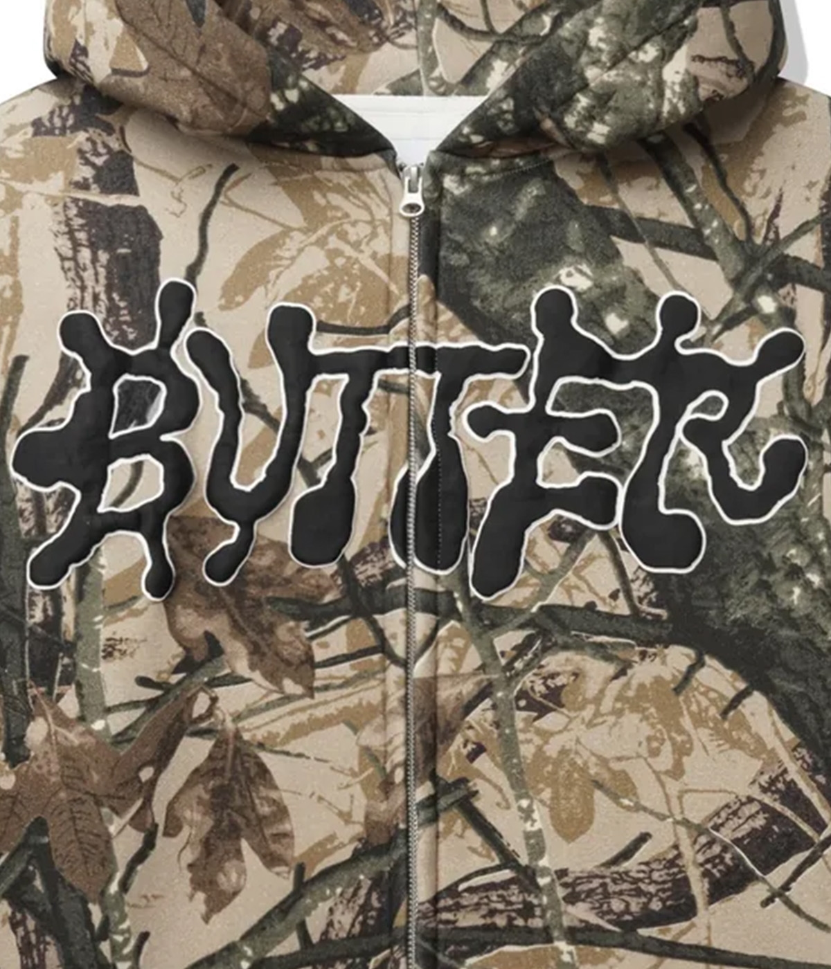 Butter Goods Zip Hoodie Ink Camo 2