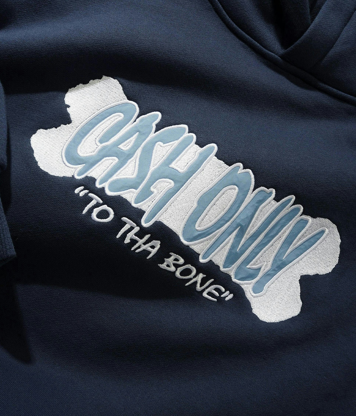 Cash Only Hoodie To Tha Bone Pullover Navy 2