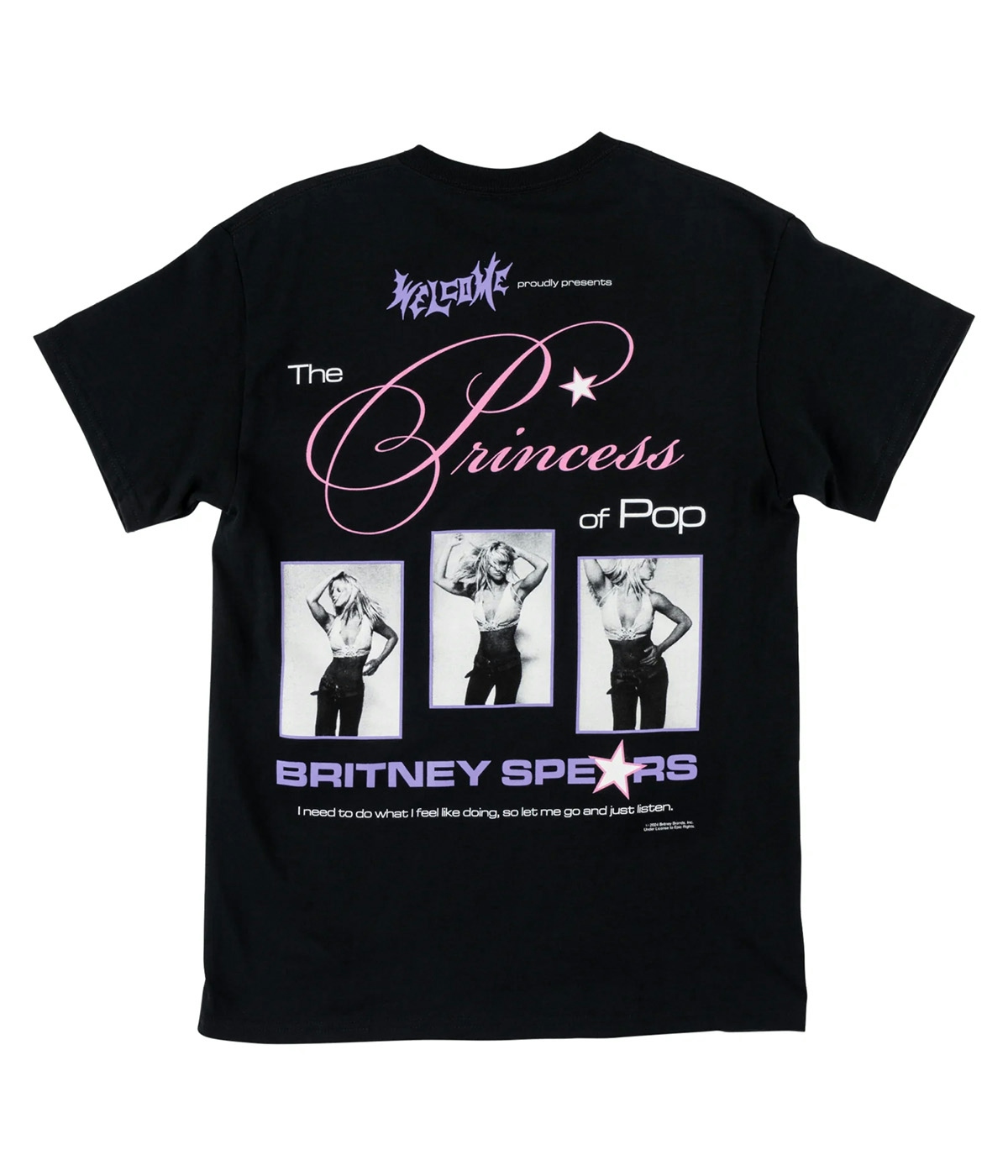 Welcome T-shirt Britney Spears X Welcome Princess Black 1