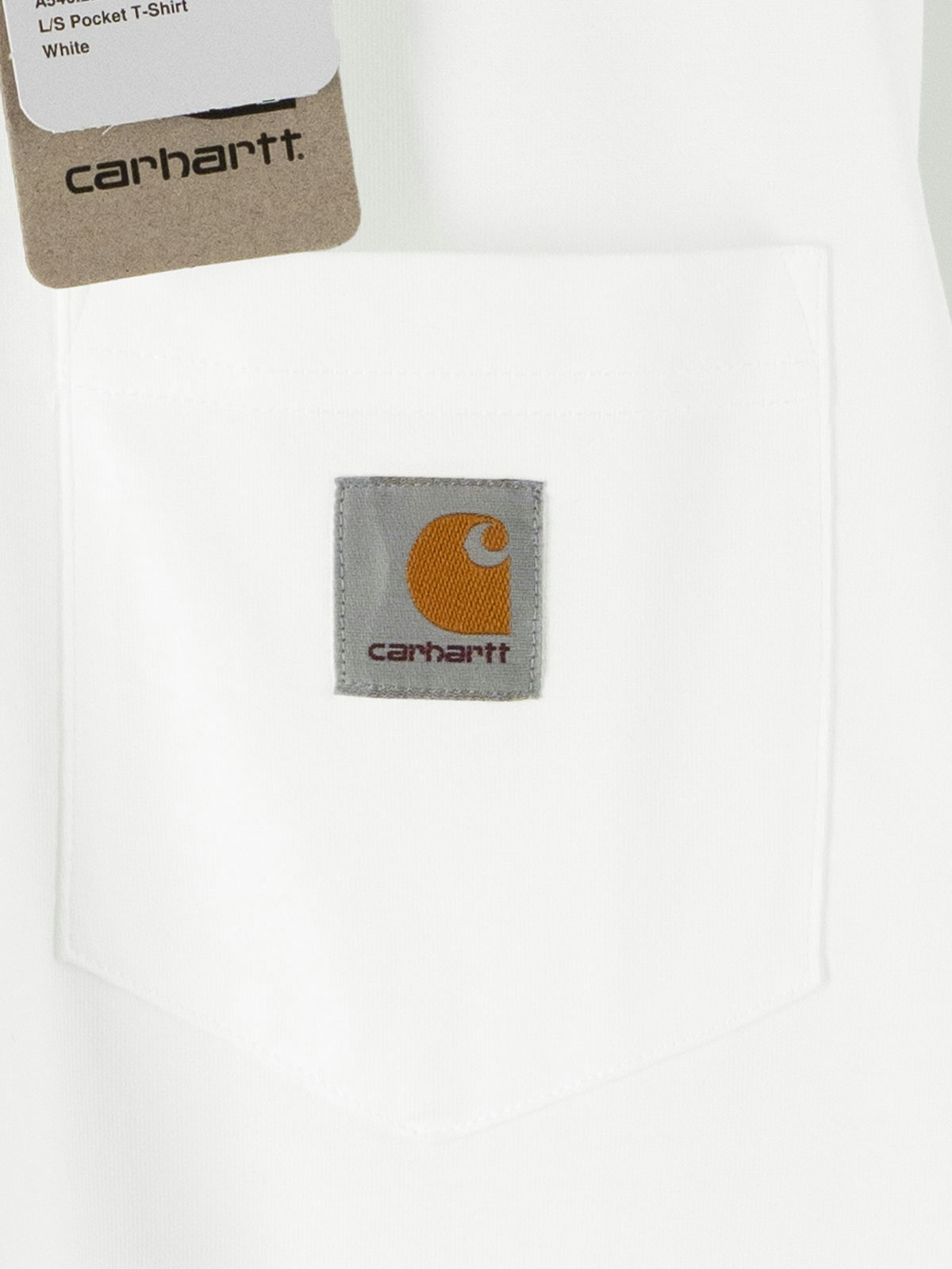 Vintage & Second Hand Carhartt - Pocket Longsleeve White 2