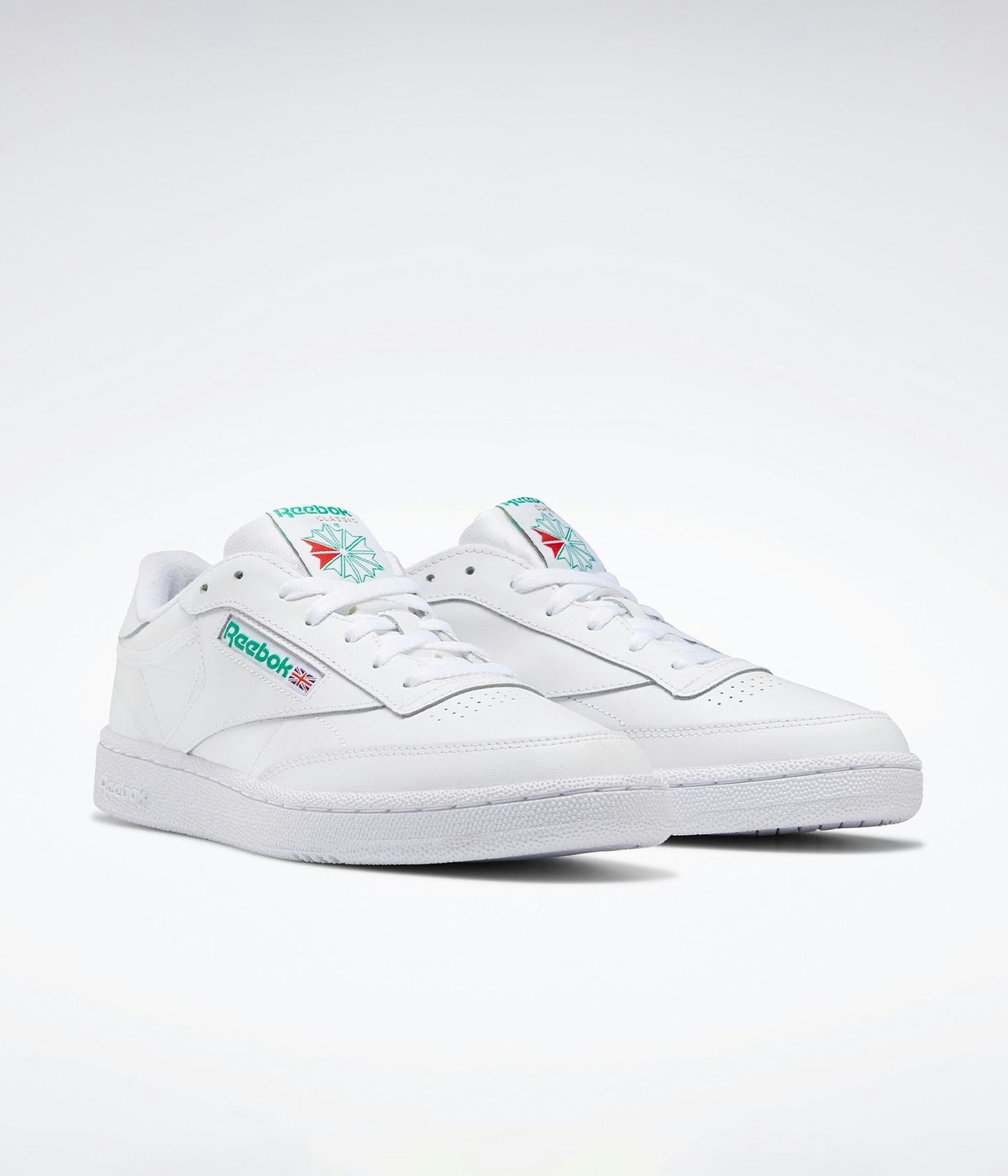 Reebok Sko CLUB C 85 White/White/Green 1