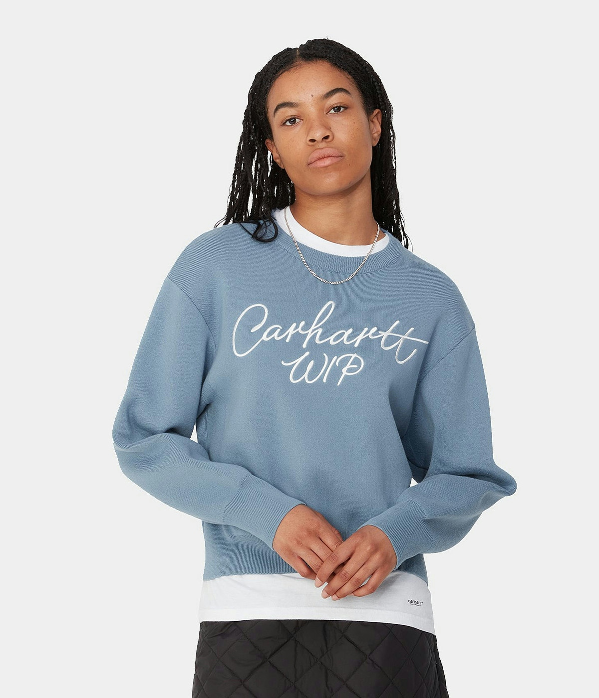 Carhartt Genser W' Signature Dusty Ice / Wax