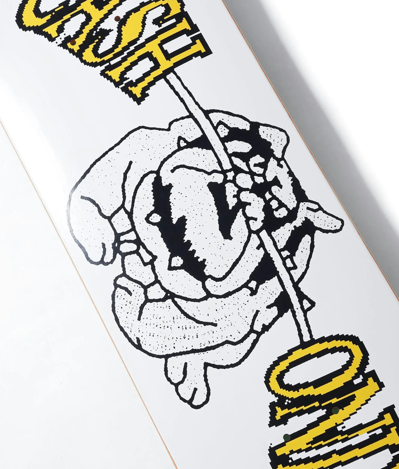 Cash Only Bulldog Skateboard White 2