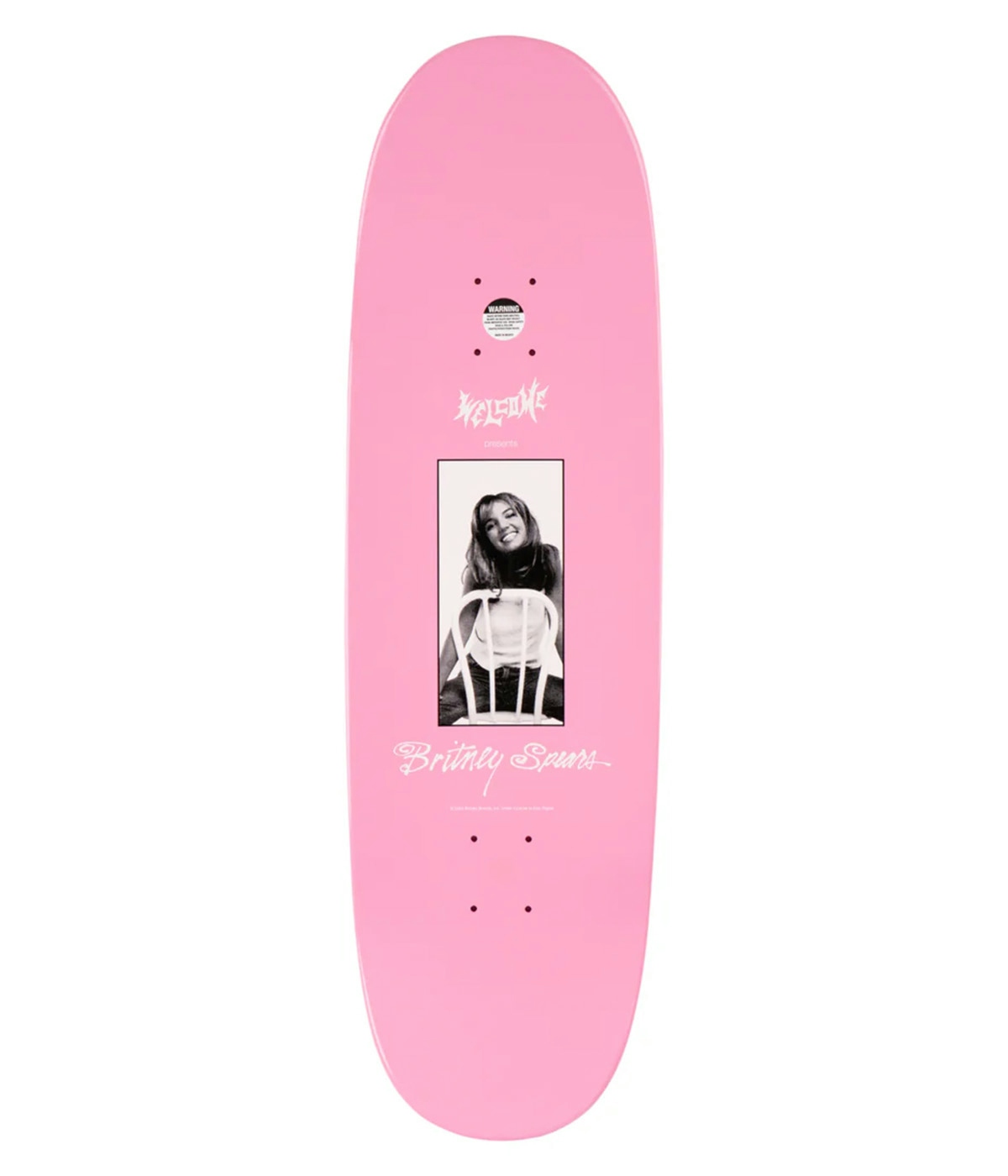 Welcome Skateboard Britney Spears X Welcome - Baby One More Time 9.5" Pink 2