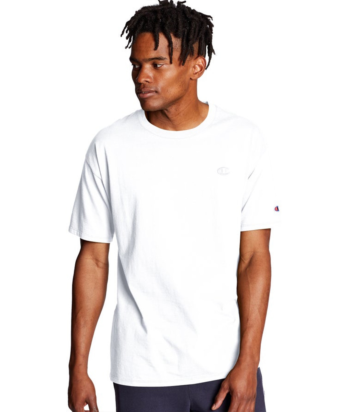 Champion T-shirt Crewneck White Alyssum