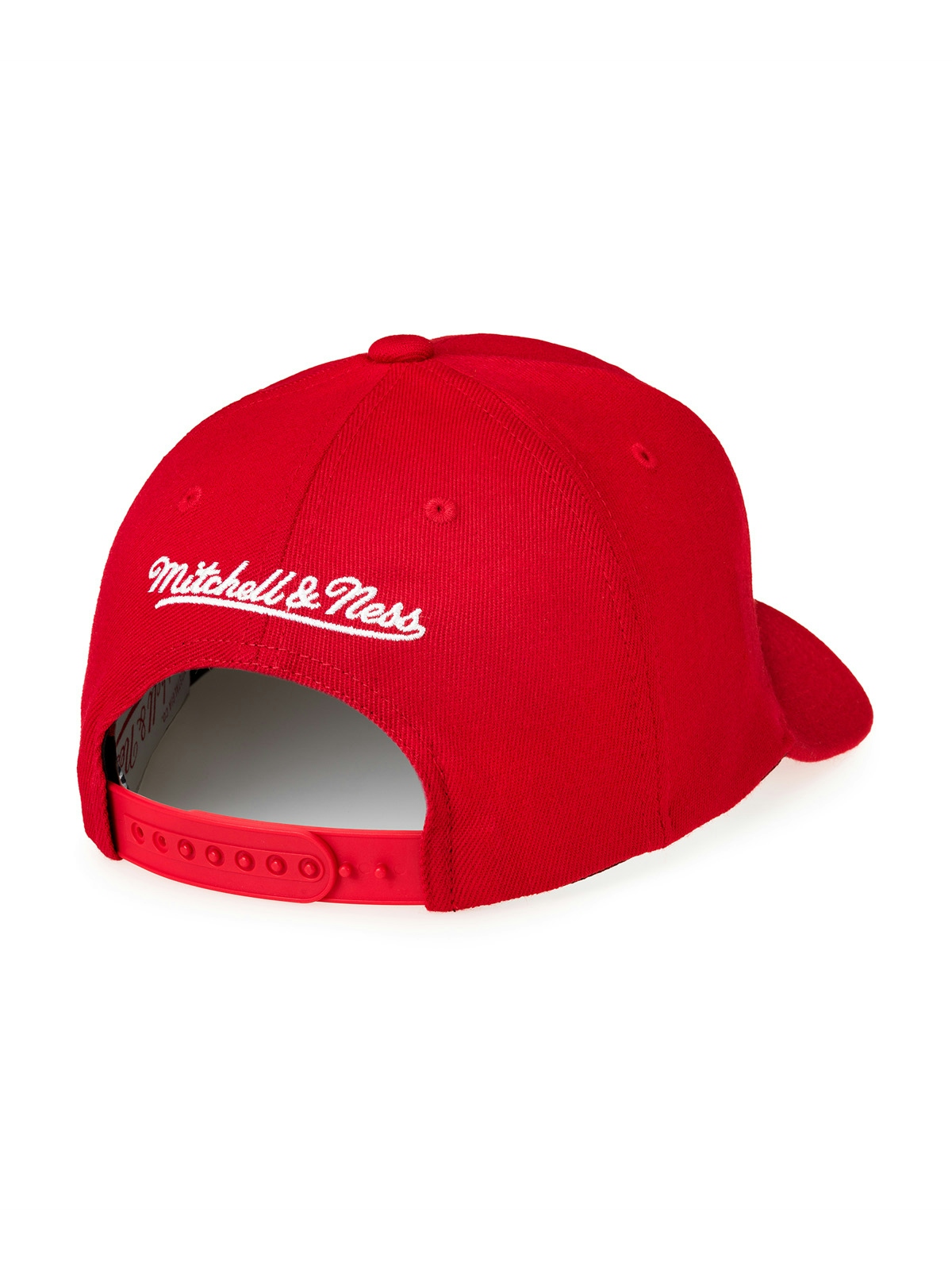 Mitchell & Ness Pinscript Classic Red Cap Scarlet/White 2