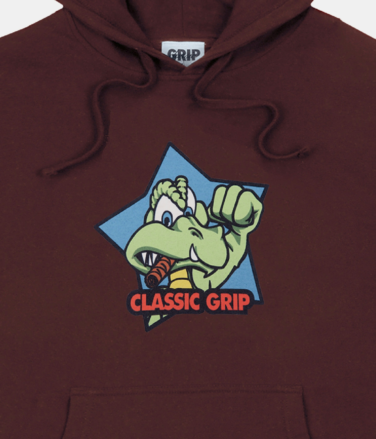 Classic Grip Hoodie Cool Gator Burgundy 2