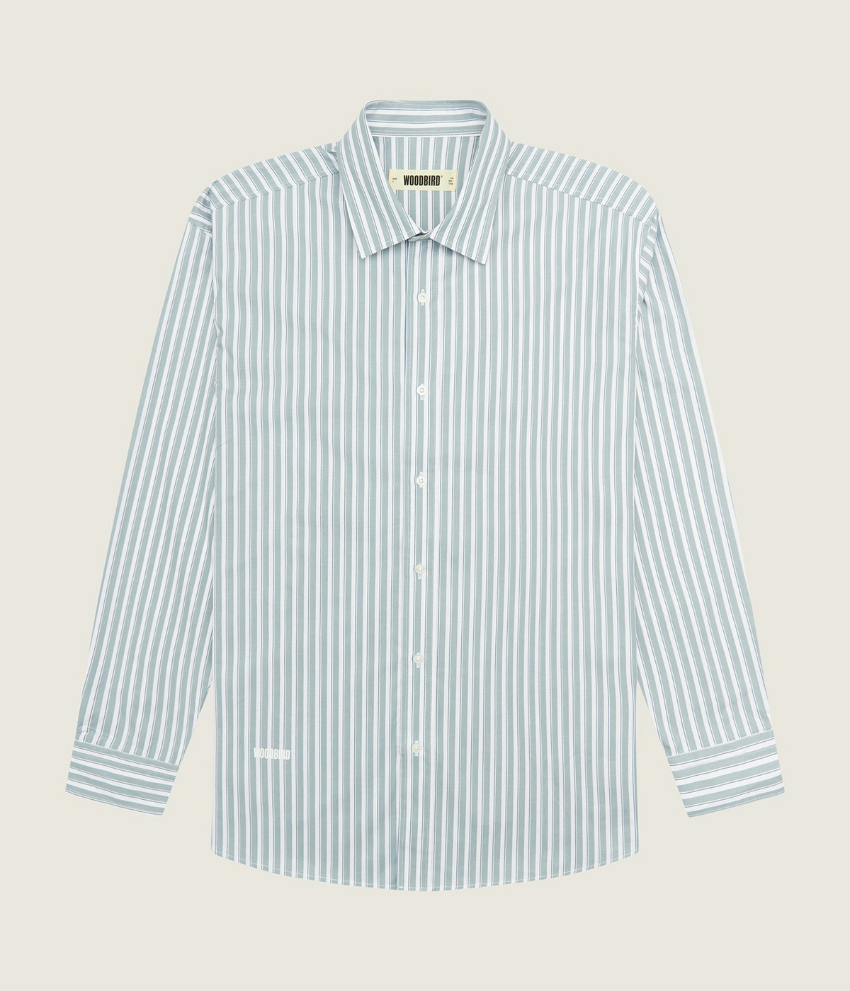 Woodbird Shirt Yuzo Pin Blue 1