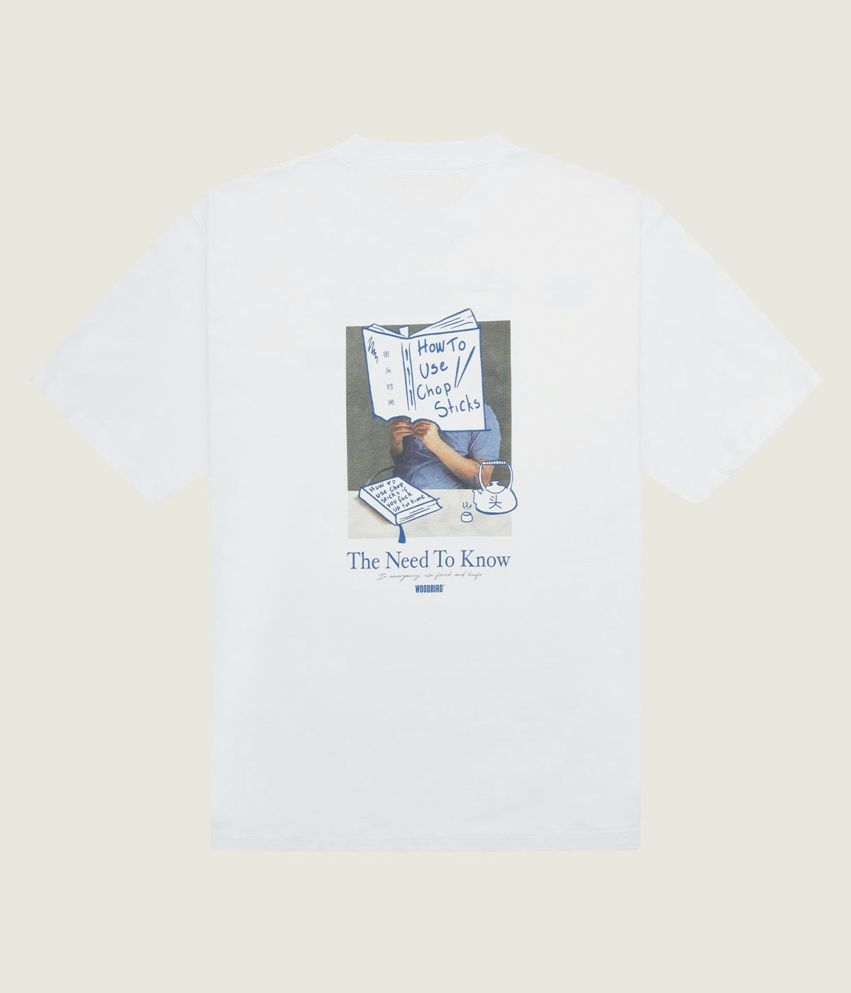 Woodbird T-shirts Baine Chop White 1