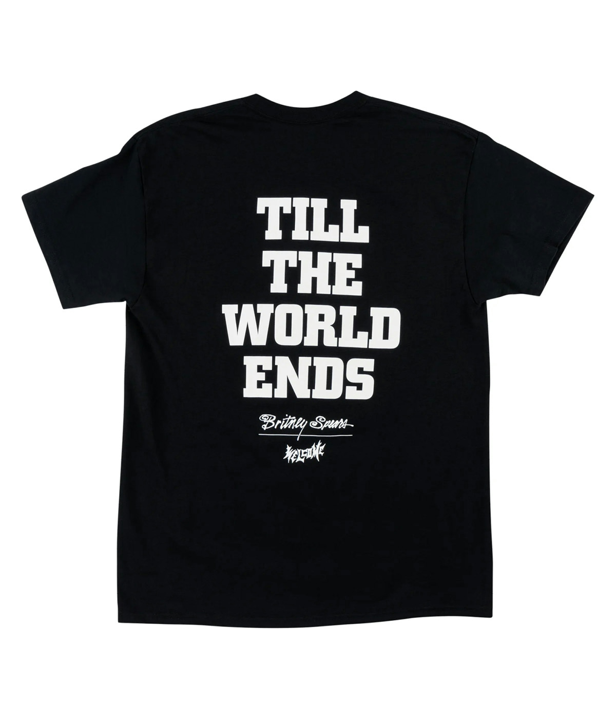 Welcome T-shirt Britney Spears X Welcome Till The World Ends Black 2