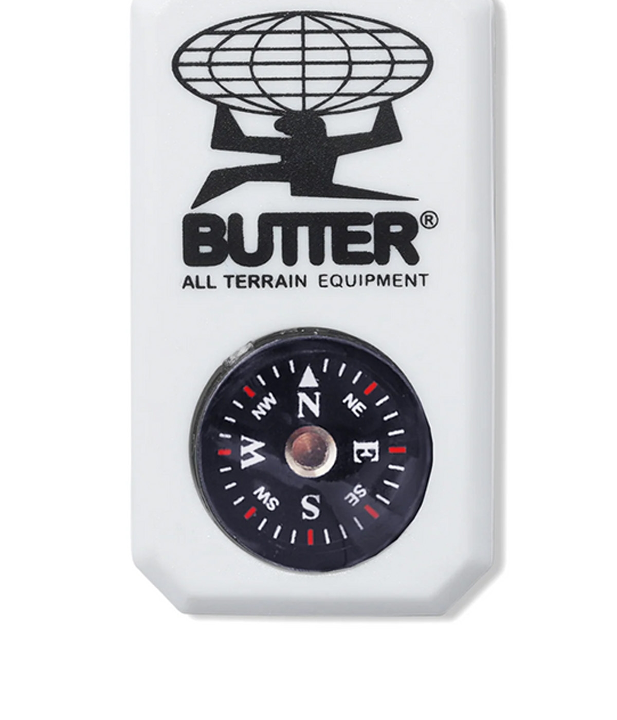 Butter Goods Key Chain Terrain Compass White 2