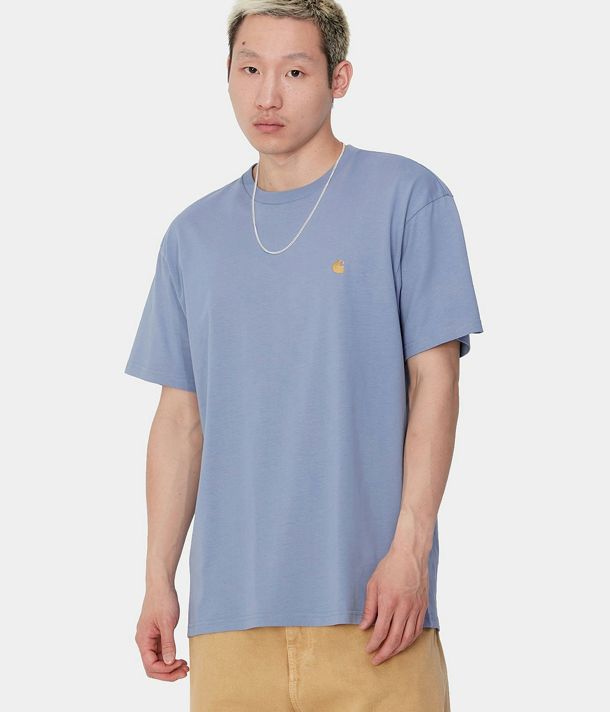 Carhartt T-shirt S/S Chase Charm Blue / Gold