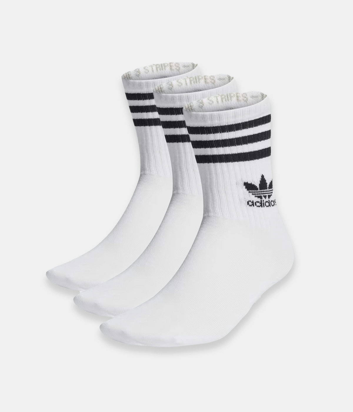 adidas Skateboarding Socks Crew 3 stripes - 3-pack White