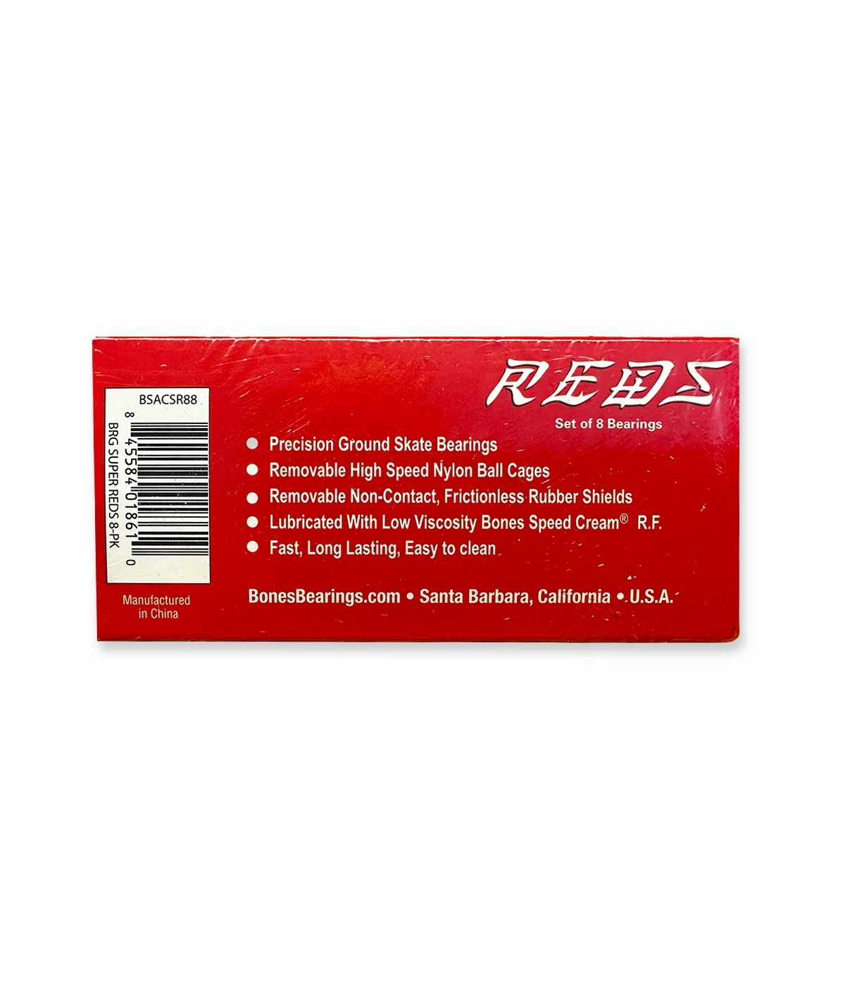 Bones Bearings Bearings Super Reds 8-pack Multicolor 2