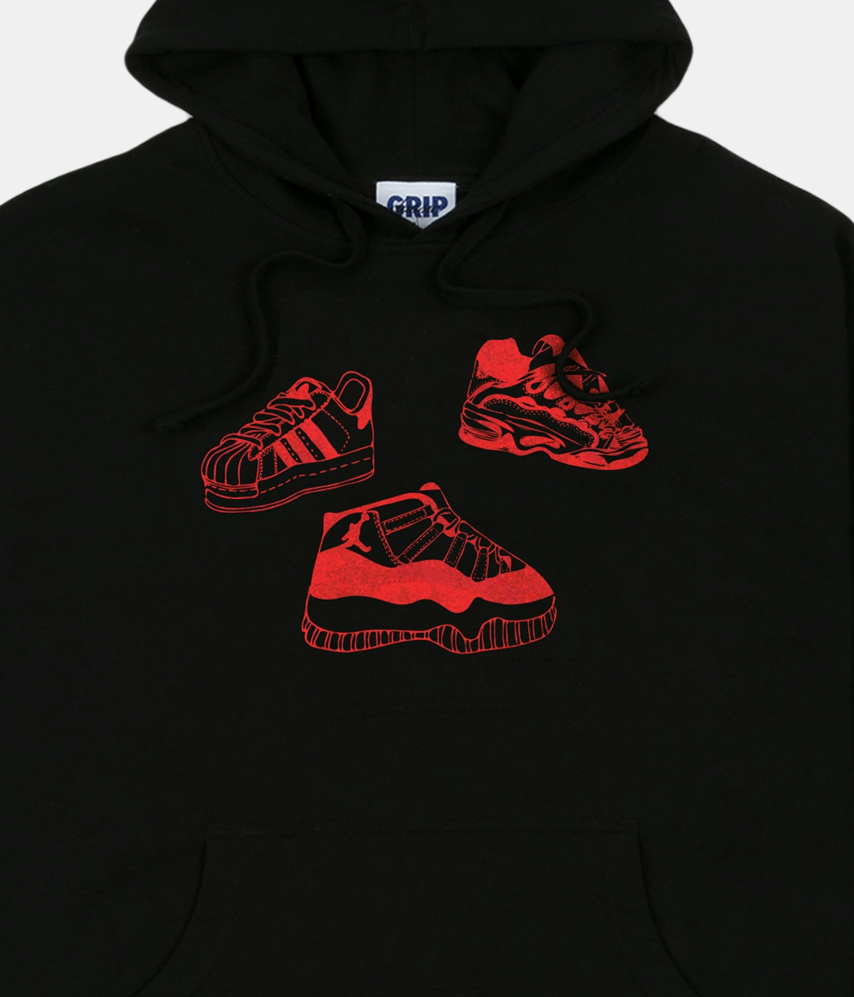 Classic Grip Hoodie Sneaker Black 2