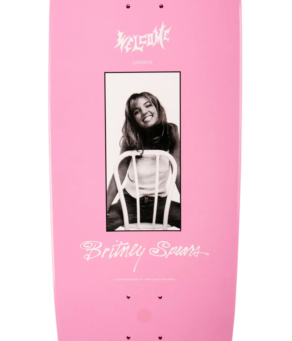 Welcome Skateboard Britney Spears X Welcome - Baby One More Time 8.5" Pink 4