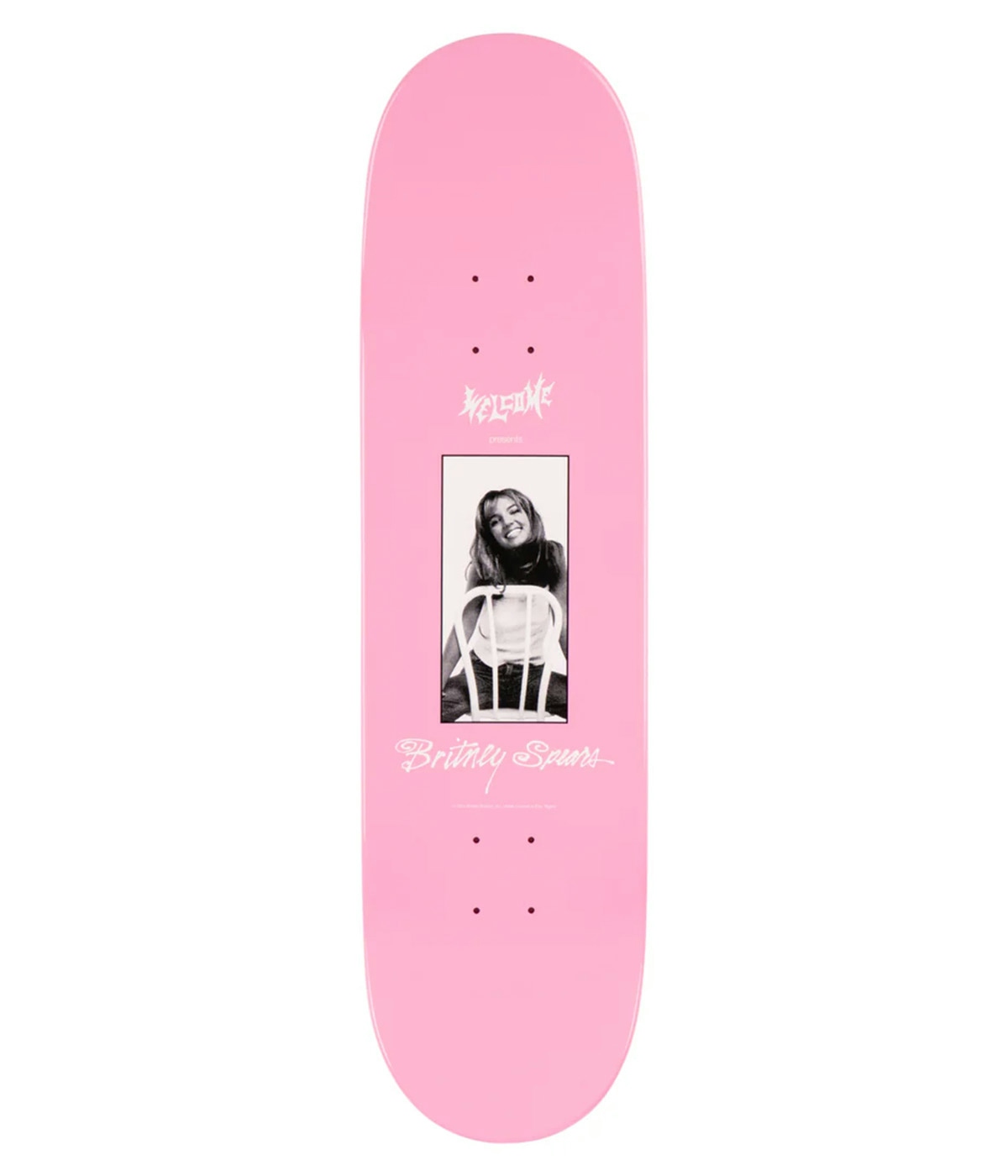 Welcome Skateboard Britney Spears X Welcome - Baby One More Time 8.5" Pink 2