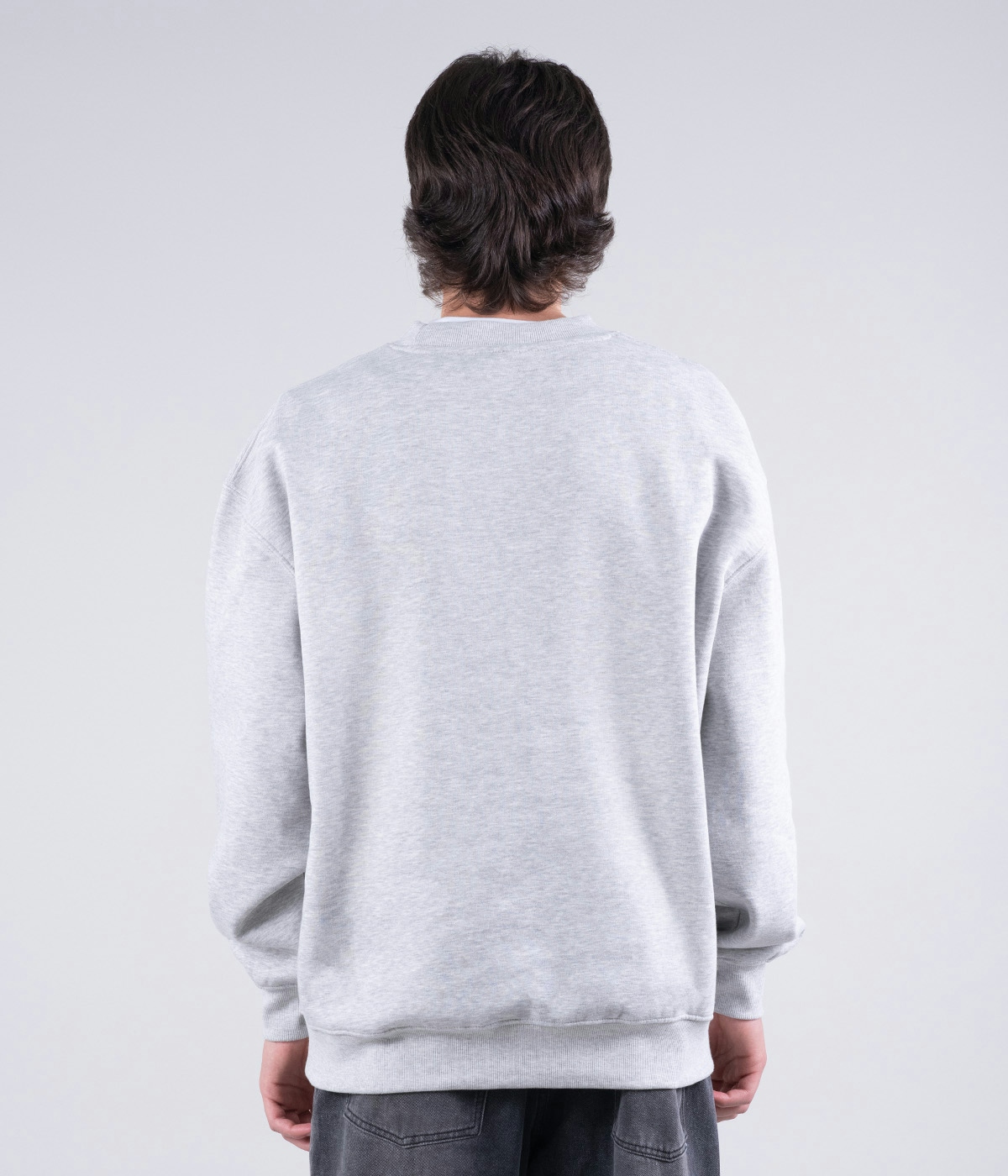 Streetworld Tröja Streetworld Classic Crewneck Grey Melange 2