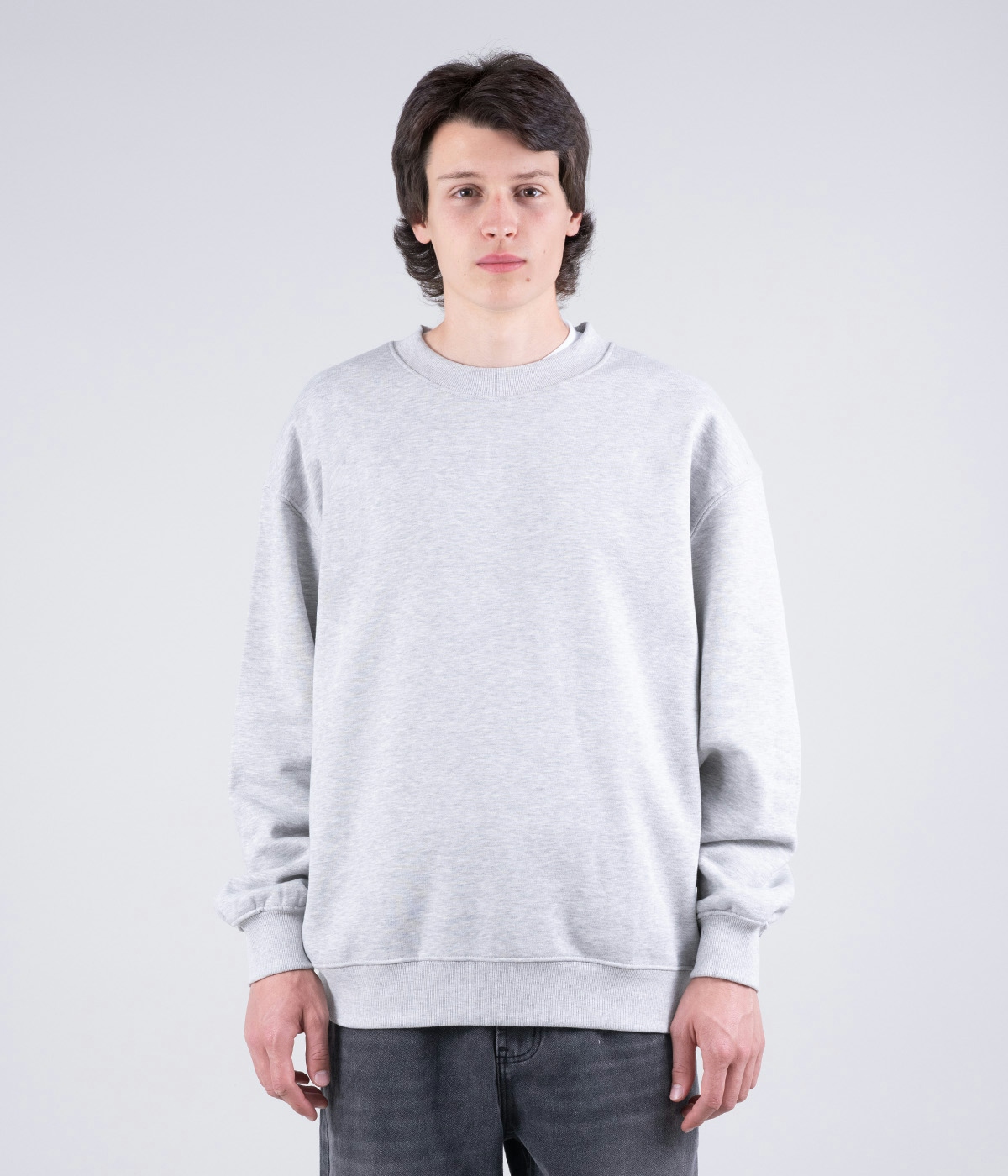 Streetworld Tröja Streetworld Classic Crewneck Grey Melange 1