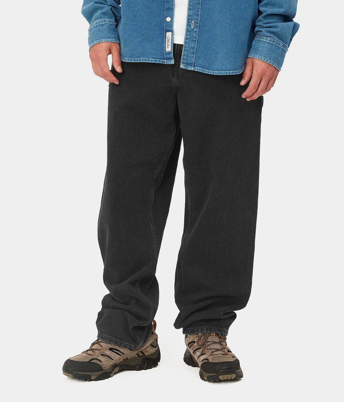 Carhartt Single Knee Pant Black stone washed 1