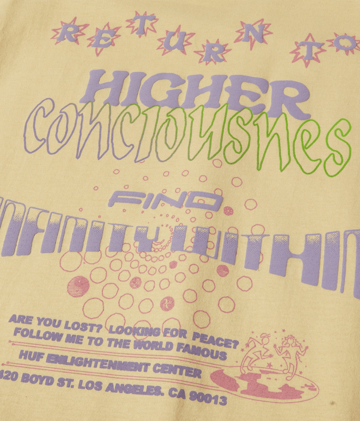 HUF T-shirt Enlightement Center S/S Wheat 3