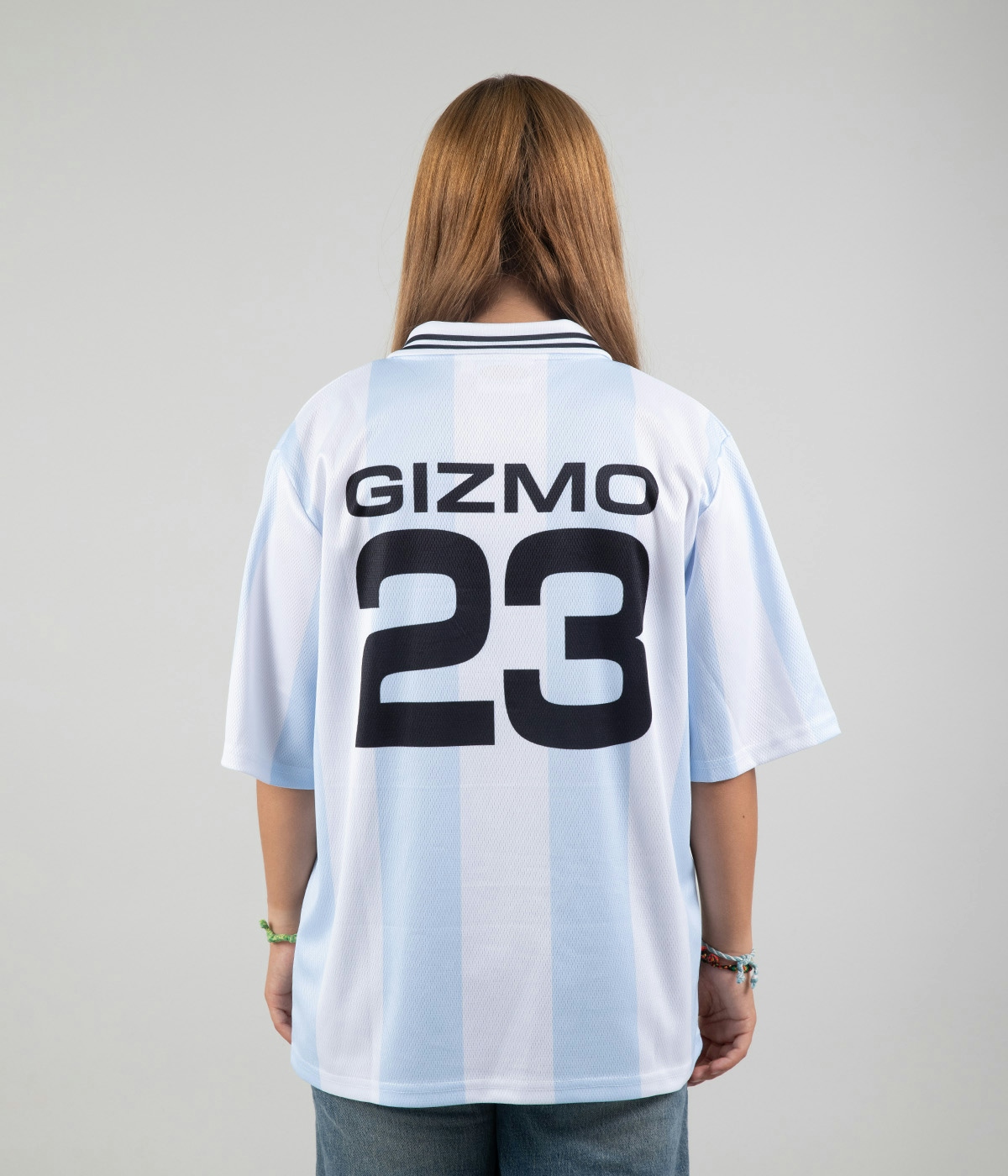 Gizmo Gizmo Soccer Jersey Striped Light Blue 4