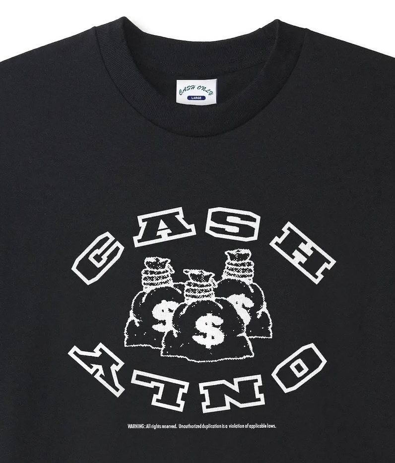 Cash Only T-skjorte Money Bag Black 2