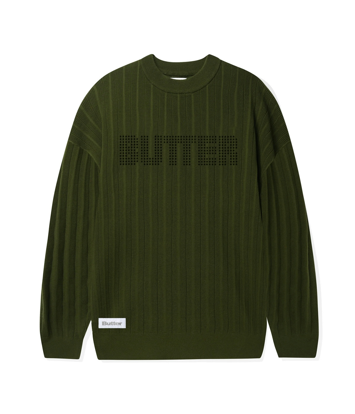 Butter Goods Sweater Ribbed Knitted Stars Foliage 1