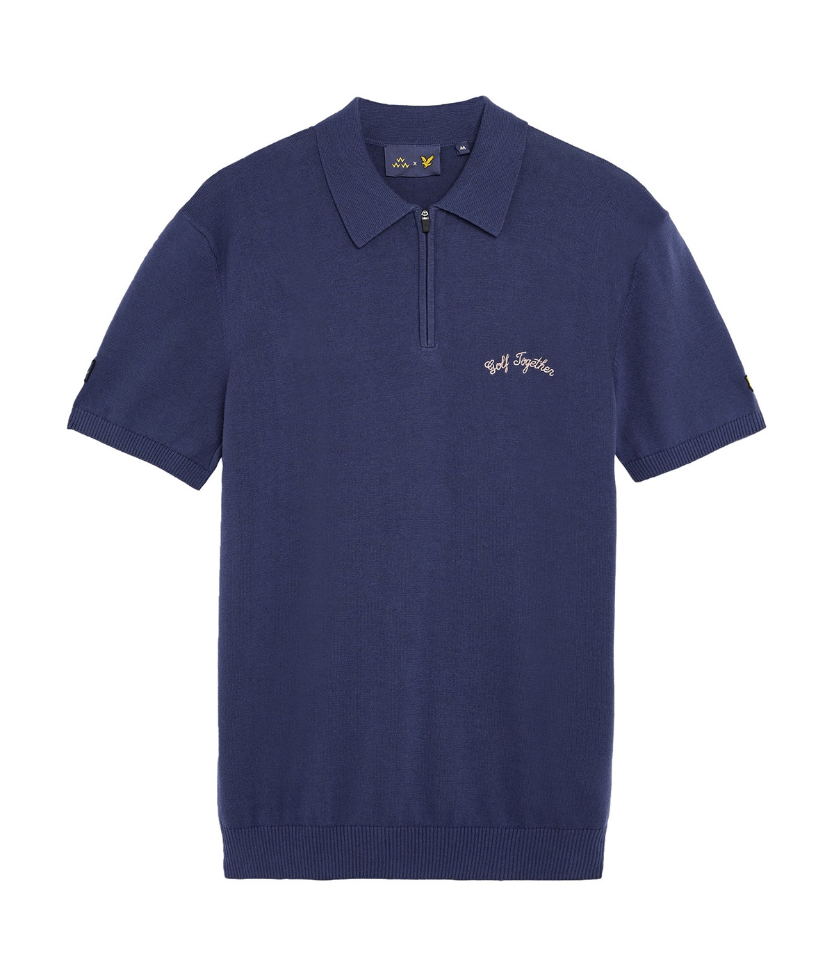 Birds Of Condor Zipped Polo Shirt Golf Together Crown Blue