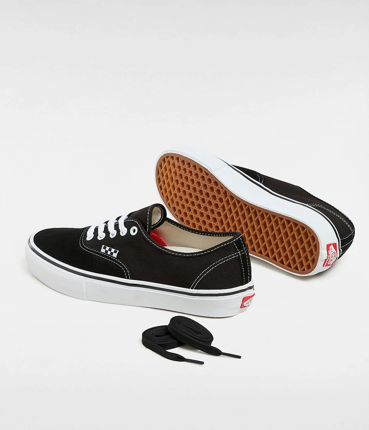 Vans Sko Skate Authentic Black/White 2