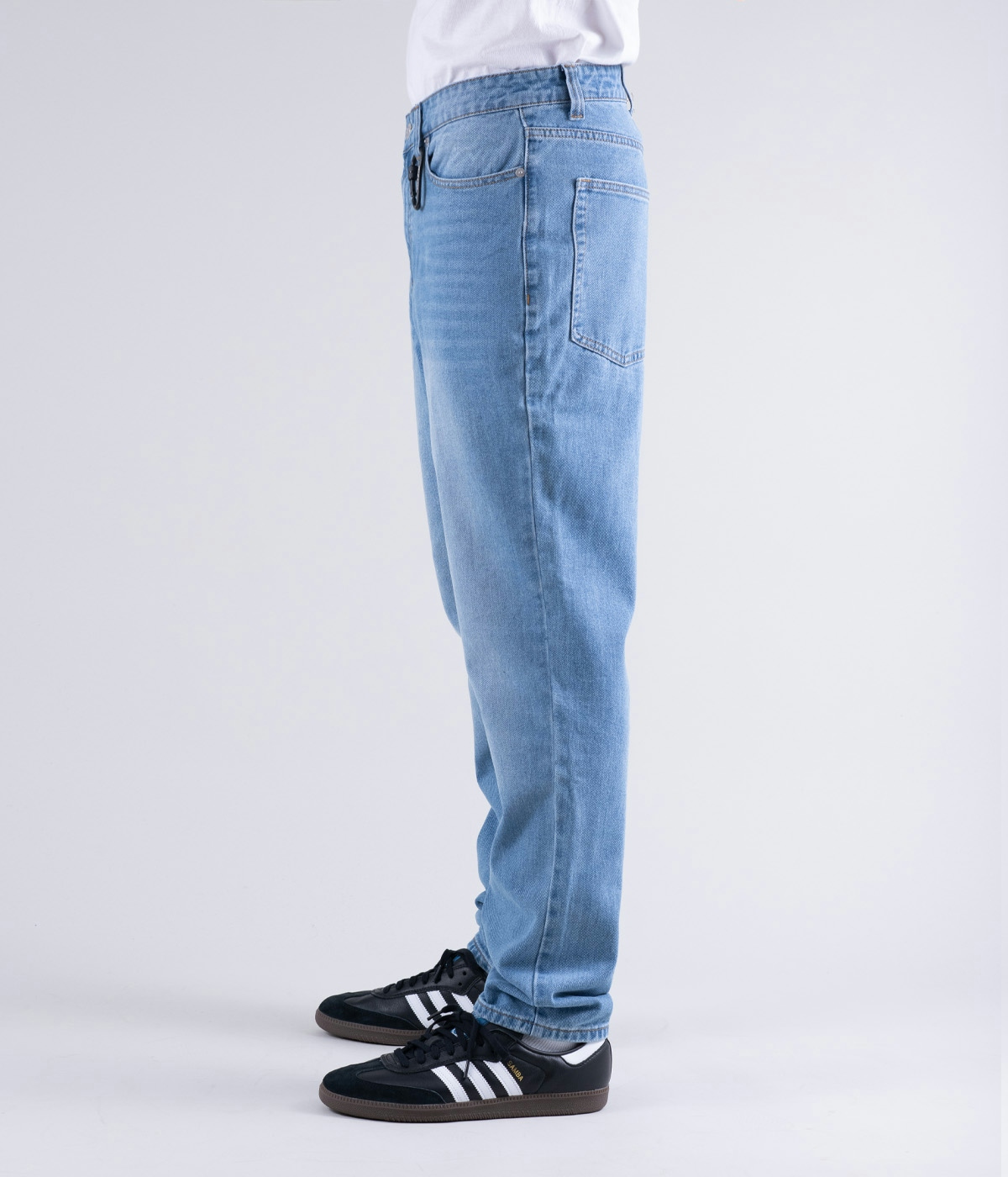 Gizmo Jeans Gizmo Tapered Washed Mid Blue 3