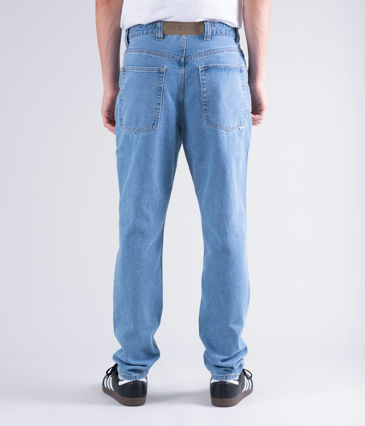 Gizmo Jeans Gizmo Tapered Washed Mid Blue 2