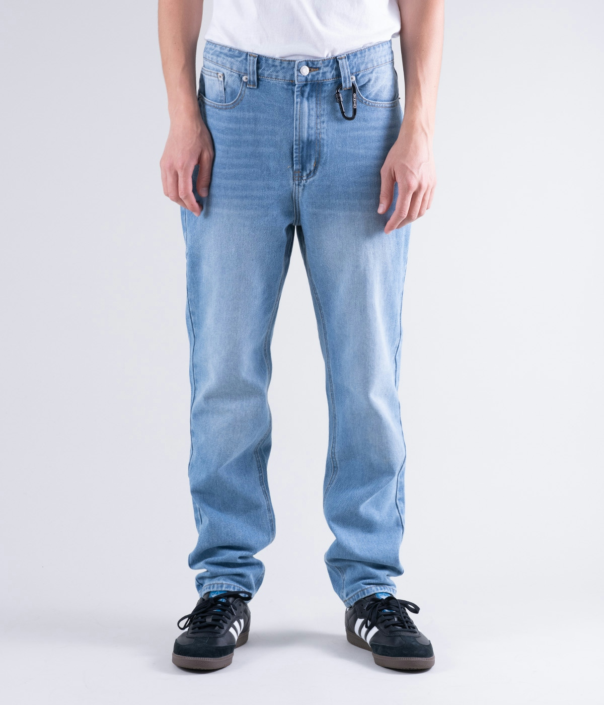 Gizmo Jeans Gizmo Tapered Washed Mid Blue