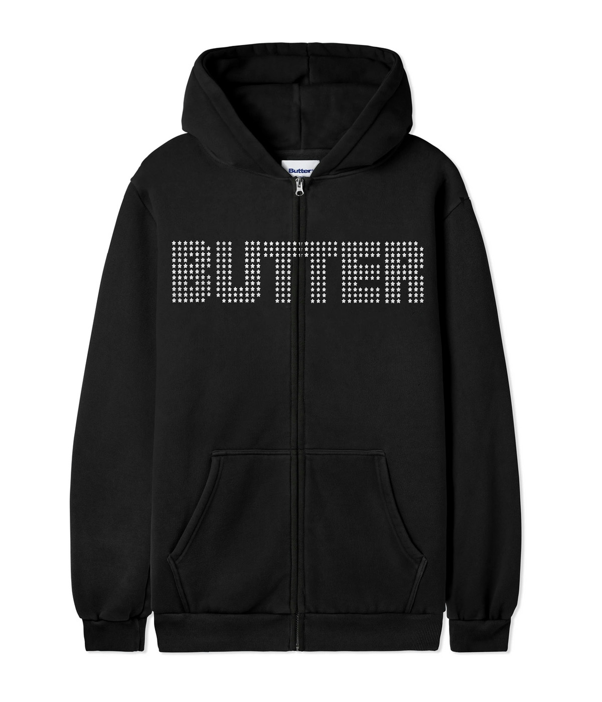 Butter Goods Zip Hoodie Stars Black 1