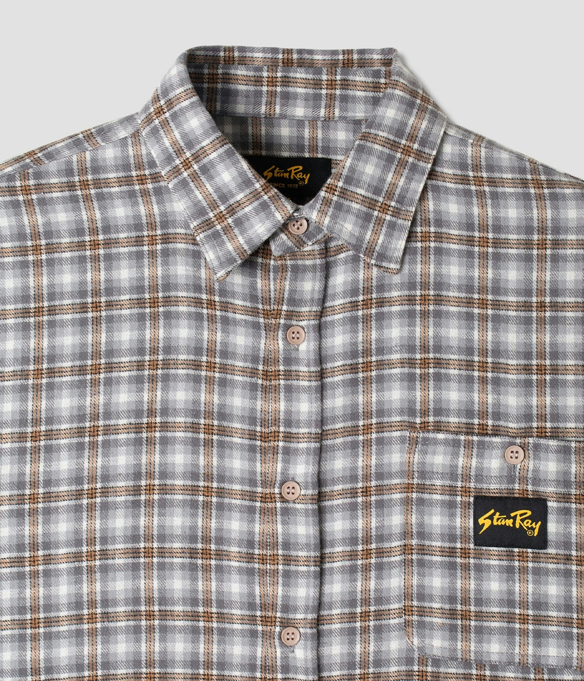 Stan Ray Shirt Flannel Grey Plaid 3