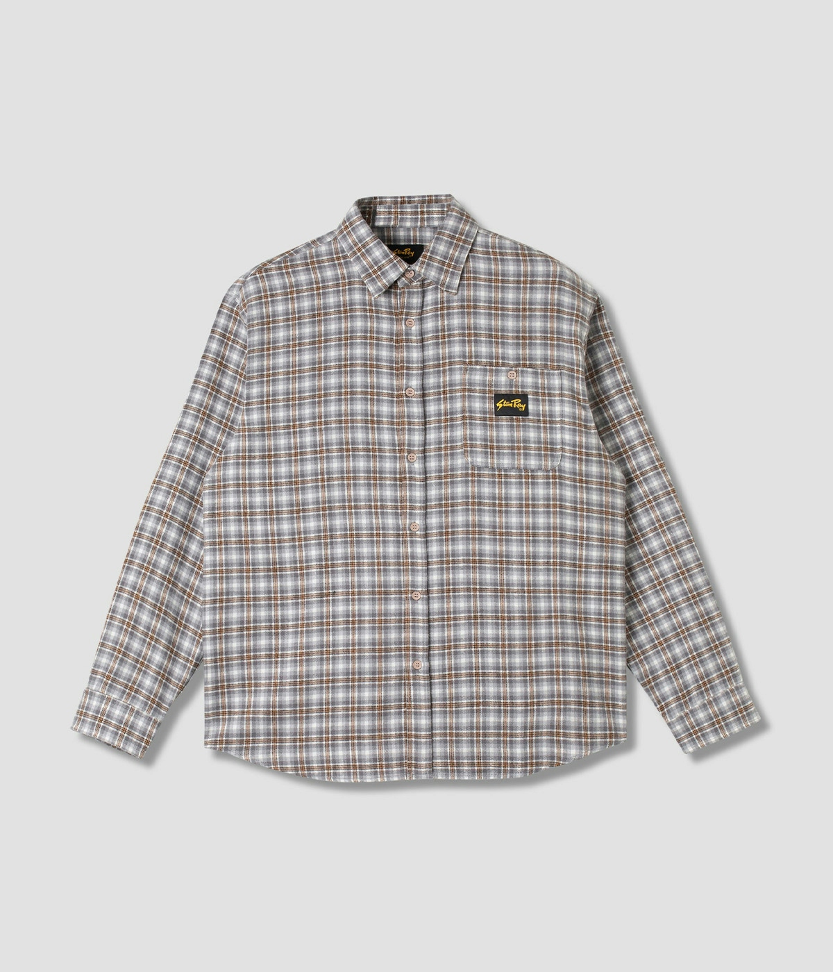 Stan Ray Shirt Flannel Grey Plaid 1